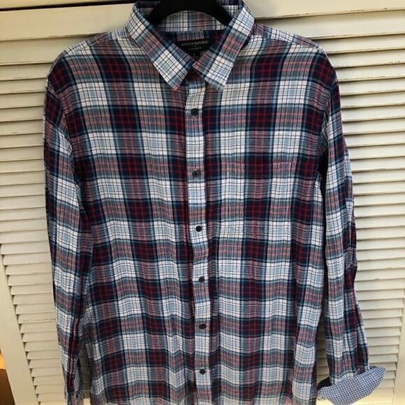Banana Republic Standard Fit LS Button Down Shirt - Picture 1 of 4